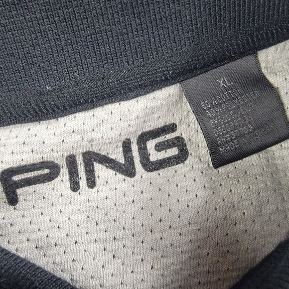 Ping Mens XL Black Short Sleeve Golf Polo Kingdom Partners 4th Golf Tournament - Picture 3 of 8